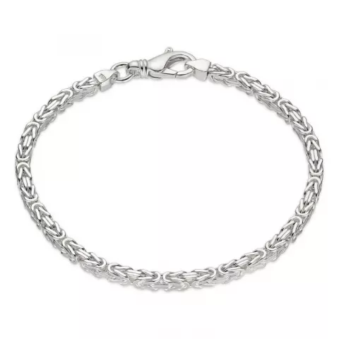 koning armband in zilver 17 cm x 2,8 mm