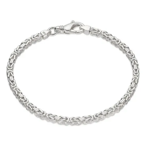 koning armband in zilver 17 cm x 2,8 mm