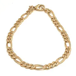 figaro armband in 14 karaat goud 17 cm x 4,6 mm