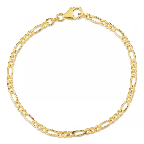 figaro armband in 8 karaat goud 17 cm x 2,8 mm