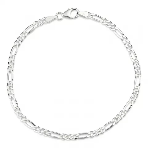 figaro armband in zilver 17 cm x 2,8 mm