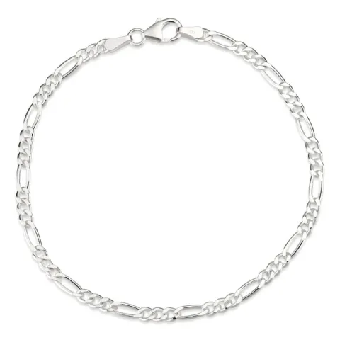 figaro armband in zilver 17 cm x 2,8 mm