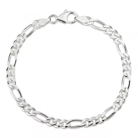 figaro armband in zilver 17 cm x 4,6 mm