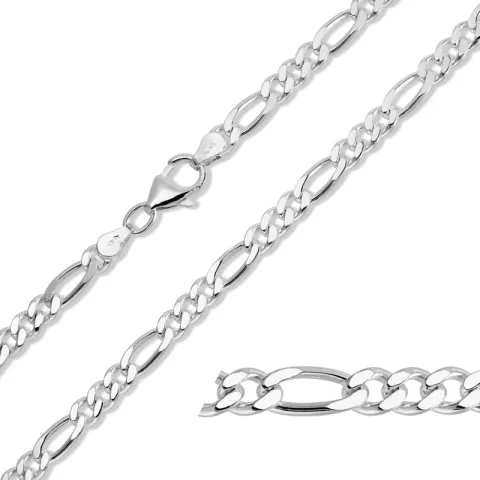 figaro ketting in zilver 38 cm x 4,6 mm