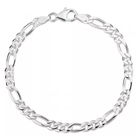 figaro armband in zilver 18,5 cm x 9,2 mm
