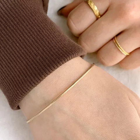 2,5 mm massief BNH armband in 8 karaat goud