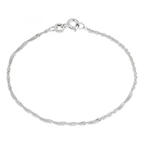 BNH singapore armband in zilver 18,5 cm x 1,5 mm