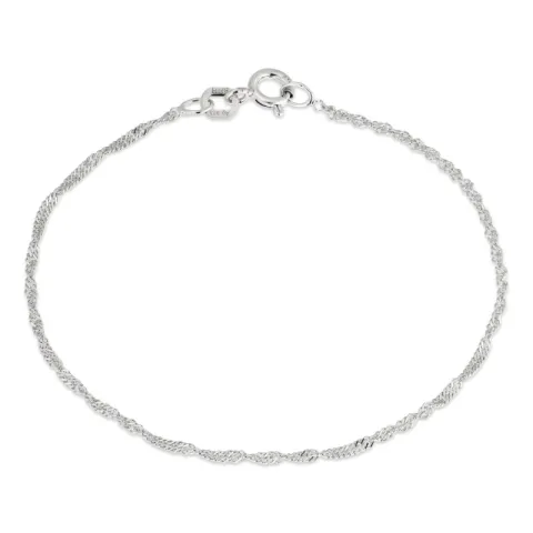 BNH singapore armband in zilver 21 cm x 1,5 mm