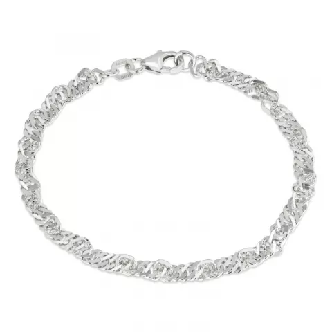 BNH singapore armband in zilver 18,5 cm x 3,5 mm