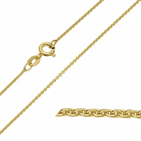 BNH Anker ronde ketting in 8 karaat goud 50 cm x 1,2 mm