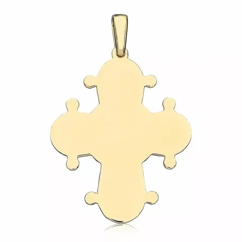25 x 30 mm dagmarkruis in verguld sterlingzilver