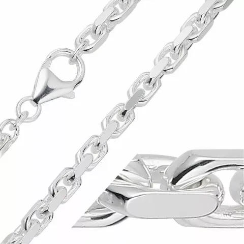 BNH Anker facet ketting in zilver 45 cm x 4,0 mm