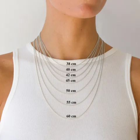 BNH Anker ronde ketting in zilver 60 cm x 1,5 mm