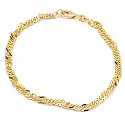 BNH singapore armband in 14 karaat goud 18,5 cm x 3,5 mm