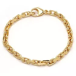 BNH Anker facet armband in 14 karaat goud 18,5 cm x 5,0 mm