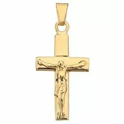 breed Jezus goud BNH kruis in 8 karaat goud