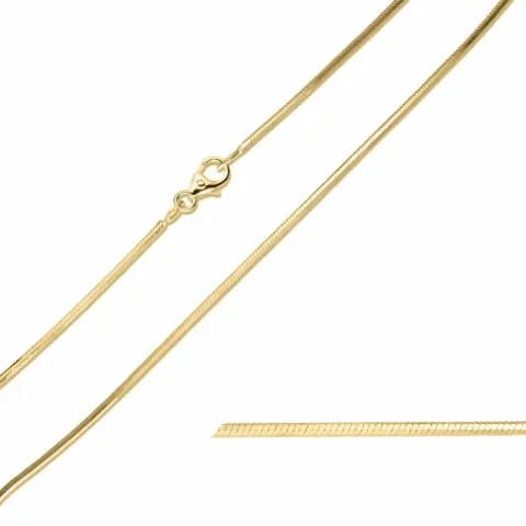 BNH slangenketting in 14 karaat goud 38 cm x 1,3 mm