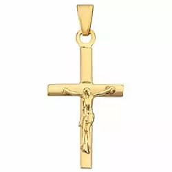Jezus BNH kruis in 8 karaat goud