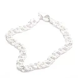 BNH Bismarck armband in zilver 18,5 cm x 6,5 mm