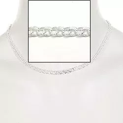 BNH bismarck ketting in zilver 42 cm x 5,0 mm