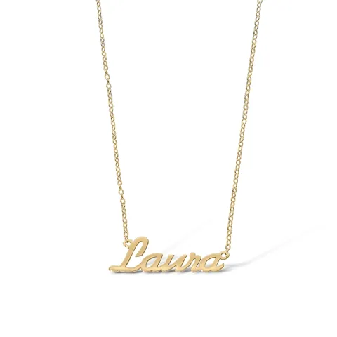 Naamkettingen met hanger in 9 karaat goud - My Letter
