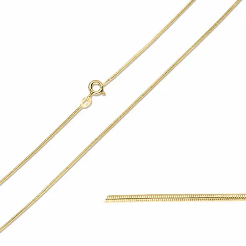 BNH slangenketting in 14 karaat goud 60 cm x 0,9 mm