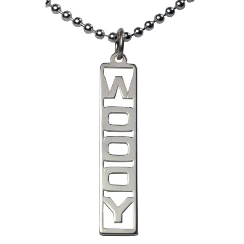 Naamkettingen met hanger in zilver en zilver - My Letter