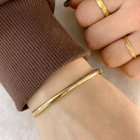 4 mm BNH armband in 14 karaat goud