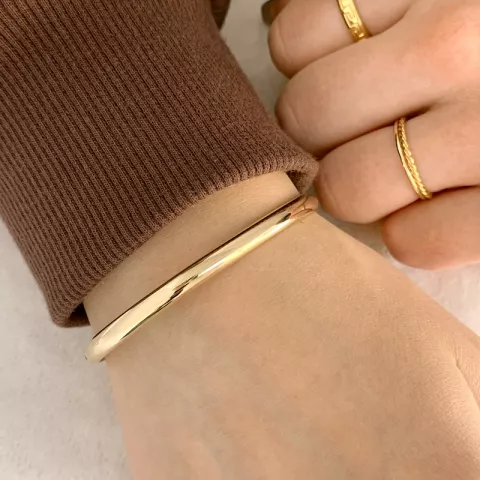 5 mm BNH armband in 14 karaat goud