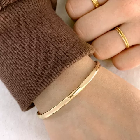 4 mm BNH armband in 14 karaat goud