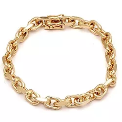 BNH Anker facet armband in 8 karaat goud 18,5 cm x 6,0 mm