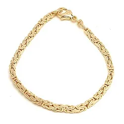 koning armband in 14 karaat goud 21 cm x 2,3 mm