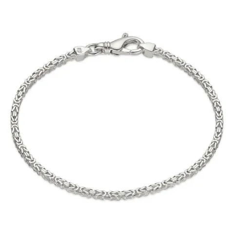 koning armband in zilver 18,5 cm x 2,0 mm