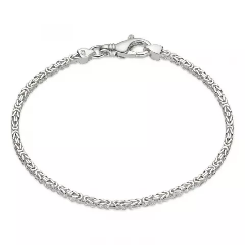 koning armband in zilver 21 cm x 2,0 mm
