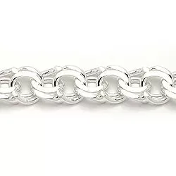 BNH bismarck ketting in zilver 45 cm x 6,5 mm