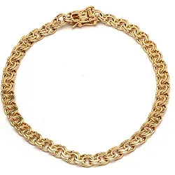 BNH Bismarck armband in 8 karaat goud 18,5 cm x 7,1 mm