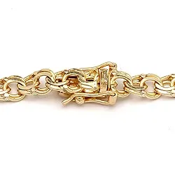 BNH Bismarck armband in 14 karaat goud 21,0 cm x 4,5 mm