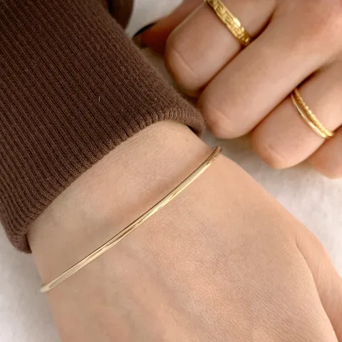 2 mm massief BNH armband in 8 karaat goud