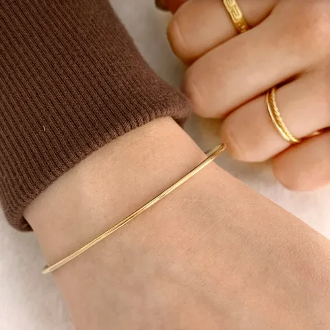1,5 mm massief BNH armband in 14 karaat goud