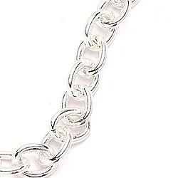 BNH Anker ronde ketting in zilver 80 cm x 6,1 mm