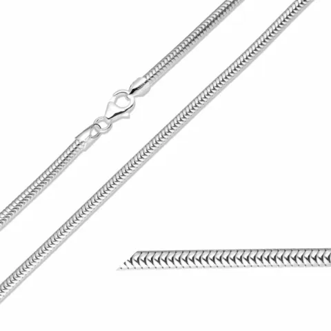 Bnh slangenketting in zilver 42 cm x 3,2 mm