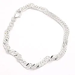 Bnh singapore armband in zilver 21 cm x 4,7 mm