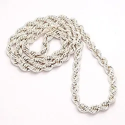 Cordelketting in zilver 45 cm x 4,5 mm