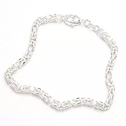 koning armband in zilver 17 cm x 3,2 mm