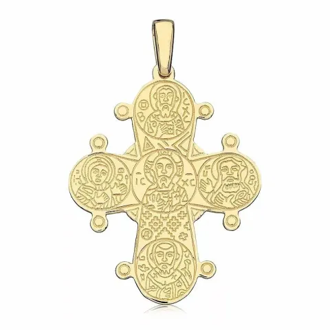 25 x 30 mm dagmarkruis in 8 karaat goud