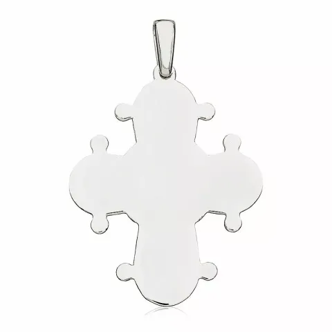 25 x 30 mm dagmarkruis in zilver