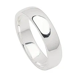 breed zilver ring in zilver