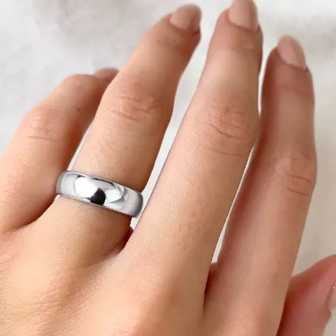 breed zilver ring in zilver