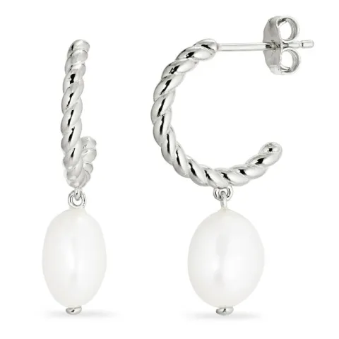 parel halfcreool in zilver