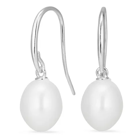 parel oorbellen in zilver